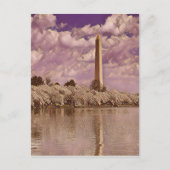 Cherry Blossom bij het Washington Monument Briefkaart (Voorkant)