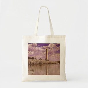 Cherry Blossom bij het Washington Monument Tote Bag