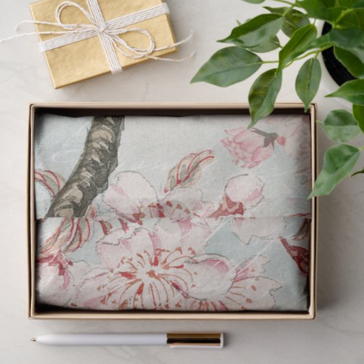Cherry Blossom Bird Bee Moth Decoupage Tissuepapier (Geschenk)