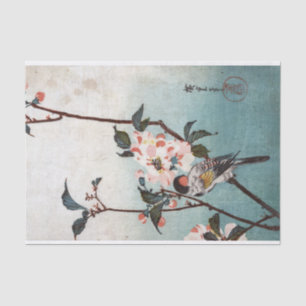 Cherry Blossom & Bird, Hiroshige, Ukiyoe Tissuepapier