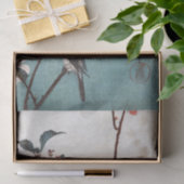 Cherry Blossom & Bird, Hiroshige, Ukiyoe Tissuepapier (Geschenk)