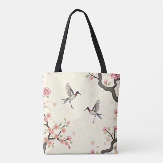 Cherry Blossom Bird Tas (Achterkant)