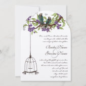 Cherry Blossom  Birds & Birdcage Weddings Kaart (Voorkant)