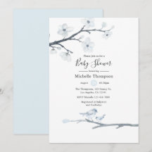 Cherry Blossom Birds Floral Baby shower