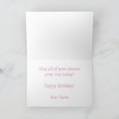 Cherry Blossom Birthday Card Kaart (Binnen)