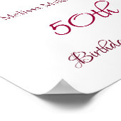 Cherry Blossom Birthday Custom Birthday Poster (Hoek)