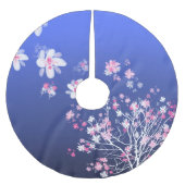 Cherry Blossom blaast wind Kerstboom Rok (Voorkant)