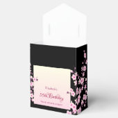 Cherry Blossom Black Roze Bedankdoosjes (Geopend)