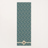 Cherry Blossom Blauwgroen + Initiaal Yogamat (Achterkant)