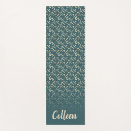 Cherry Blossom Blauwgroen/Jouw naam Yogamat