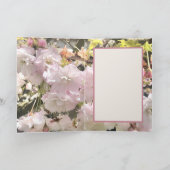 Cherry Blossom bleek roze en witte kaartfoto Kaart (Binnen)
