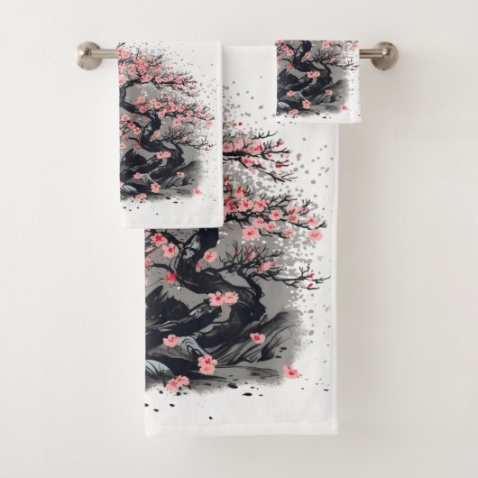 Cherry Blossom Bliss - Bad Handdoek (Insitu)