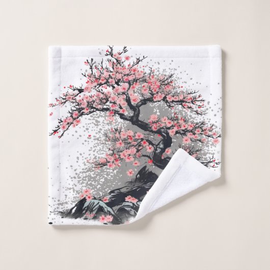 Cherry Blossom Bliss - Bad Handdoek (Wasdoekje)