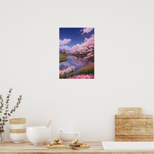 Cherry Blossom Bliss Poster (Keuken)