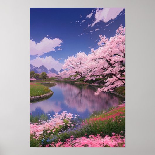 Cherry Blossom Bliss Poster (Voorkant)