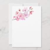 Cherry Blossom Bloemen Brunch en Bubble Kaart (Achterkant)