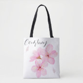 Cherry Blossom  Bloemen Custom Tote Bag (Voorkant)