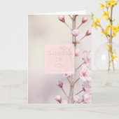 Cherry Blossom Bloemen Denken aan jou Kaart (Gele Bloem)