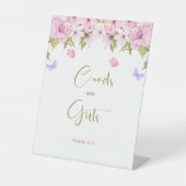 Cherry Blossom Bloemen Kaarten en geschenken Baby  Reclamebord Met Voetstuk (Voorkant)