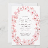 Cherry Blossom Bloemen Meisje Baby shower Kaart (Voorkant)