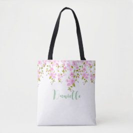 Cherry Blossom Bloemen Ontwerp Custom Tote Bag