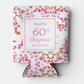 Cherry Blossom Bloemen Verrassing Roze Verjaardag Blikjeskoeler (Voorkant)