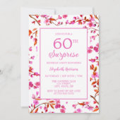 Cherry Blossom Bloemen Verrassing Roze Verjaardag Kaart (Voorkant)