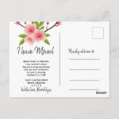 Cherry Blossom bloesem hebben bewegen Briefkaart (Achterkant)