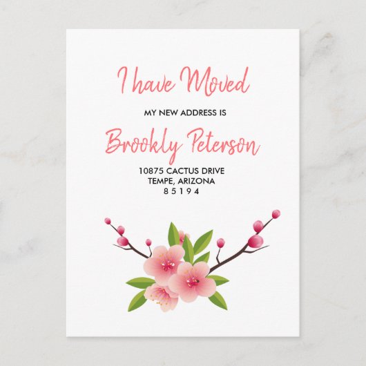 Cherry Blossom bloesem hebben bewegen Briefkaart (Voorkant)