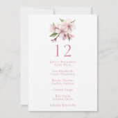  Cherry Blossom bloesem trouwtafel stoel Kaart (Voorkant)