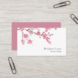 Cherry Blossom Bloom   binnenhuisarchitect Visitekaartje
