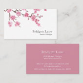 Cherry Blossom Bloom | binnenhuisarchitect Visitekaartje (Voorkant / Achterkant)