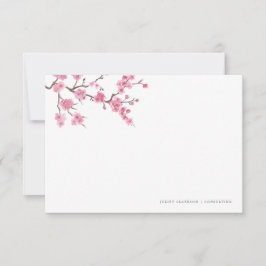 Cherry Blossom Bloom | BRIEFPAPIER Notitiekaartje