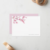Cherry Blossom Bloom | BRIEFPAPIER Notitiekaartje (Voorkant / Achterkant in situ)