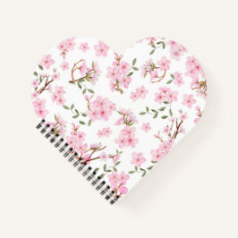 Cherry Blossom Bloom Heart Notitieboek
