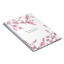 Cherry Blossom Bloom | Naam + titel Notitieboek