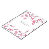 Cherry Blossom Bloom | Naam + titel Notitieboek (Linkerzijde)