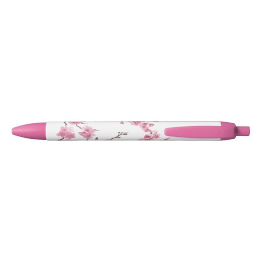 Cherry Blossom Bloom | Naam + titel Zwarte Inkt Pen (Achterkant)