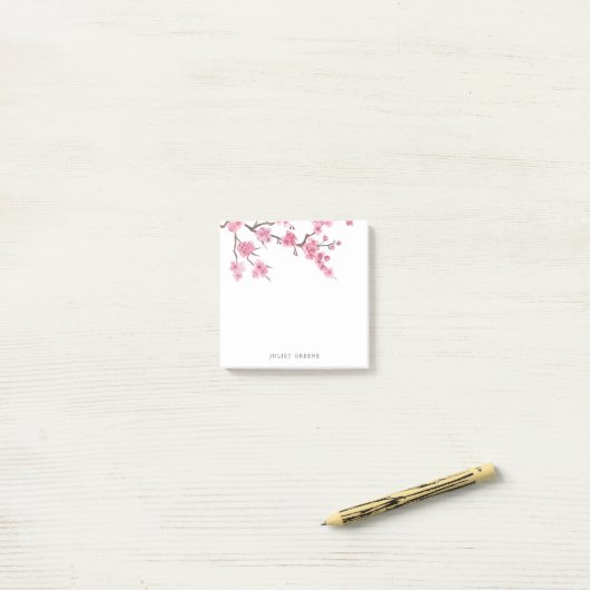 Cherry Blossom Bloom Post-it® Notes (Op bureau)