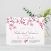 Cherry Blossom Bloom | repetitief diner Kaart (Staand voorkant)