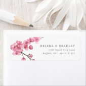 Cherry Blossom Bloom | Retouradres bruiloft Etiket (Insitu)