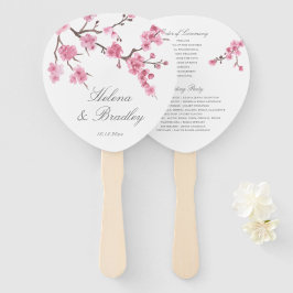 Cherry Blossom Bloom | roze | Trouwprogramma Handwaaier