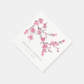 Cherry Blossom Bloom | Weddenschap Cocktail Servet (Hoek)