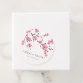 Cherry Blossom Bloom Wedding Bedankt Bedankjes Labels (In situ)
