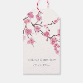 Cherry Blossom Bloom Wedding Bedankt Cadeaulabel