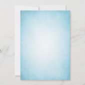 Cherry Blossom  Blue Afstuderen Kaart (Achterkant)