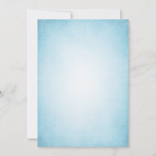 Cherry Blossom  Blue Afstuderen Kaart (Achterkant)