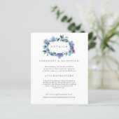 Cherry Blossom Blue Elegant budget Weddenschappen  (Staand voorkant)