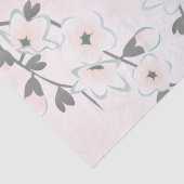 Cherry Blossom Blush Mint Chic Tissuepapier (Detail)