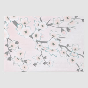 Cherry Blossom Blush Mint Chic Tissuepapier